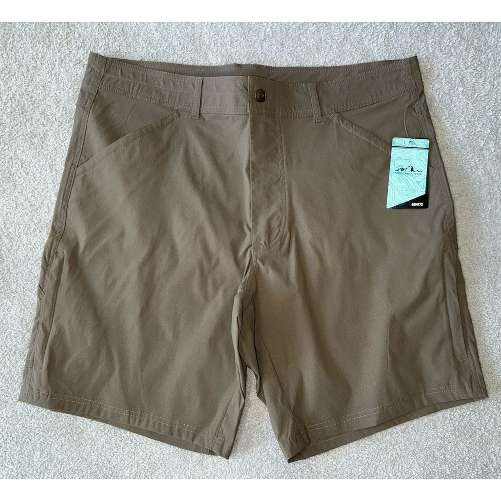 NWT American‎ Outback Shorts Green Gray Mens Size Large